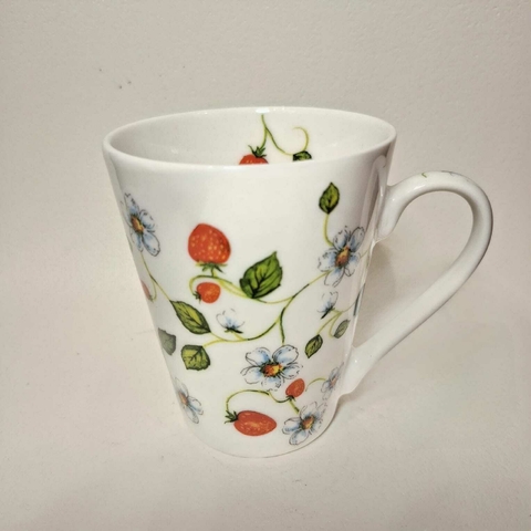 jarro mug de porcelana inglesa strawberry