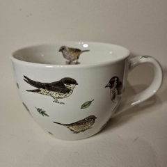 jarro tazon mug de porcelana inglesa birds