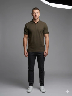 Camisa gola polo zíper - loja online