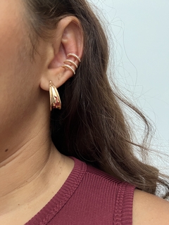 Argola + piercing gold