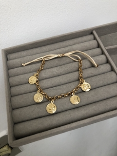 Pulseira moedas gold - comprar online