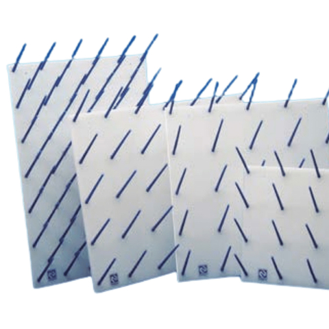 Escorredor de Vidraria Nalgon em Polipropileno - 25 Pinos, 50x50cm (Modelo 2950-IC)