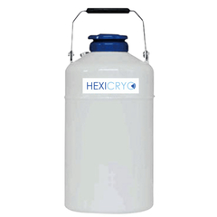 CONTAINER TRANSPORTE AÉREO NITROGÊNIO LÍQUIDO 3,4L BOCA LARGA 125MM 1 CANISTER 120MM MICROTUBOS 2 RACKS BOLSA DE SANGUE
