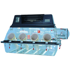 CÂMARA (GLOVE BOX) (NITROGEN DRY) PARA GASES INERTES (ARGÔNIO/HÉLIO/NITROGÊNIO/PLASMA), 1 OPERADOR, 152 X 96 X 79CM