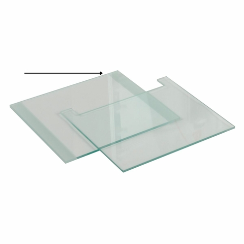 Placa de Vidro Entalhada DIGEL JX5L-PE 2mm: Essencial para Cuba de Eletroforese Vertical DGV-JX5L (186x205mm)