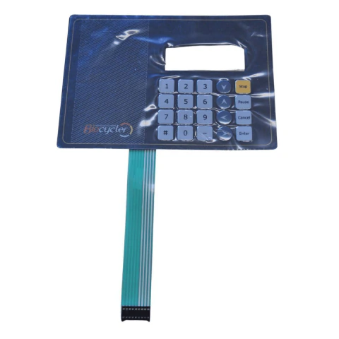 Painel teclado de membrana de reposição com flat cable para termociclador Biocycler modelo MJ25G
