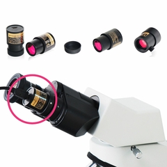 CÂMERA CMOS DIGITAL 12MP PARA USO DIRETO EM TUBOS(OCULARES) DE ESTÉREO MICROSCÓPIOS OU MICROSCÓPIOS COM DIÂMETROS ENTRE 23.2 E 30.75MM USB2.0/SFTWR