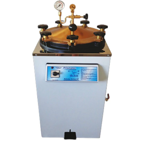 Autoclave Vertical Analógica Prismatec Série CS (18 a 300 Litros)