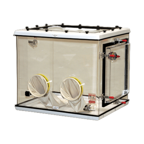 Câmara (Glove Box) PLAS-LABS 830-CP/20-EXP: Retenção/Confinamento, Acesso Lateral, Sem Saída para Respiro, 2 Luvas, 890x740x760mm - comprar online