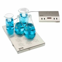 AGITADOR MAGNÉTICO SEM AQUECIMENTO, MULTIPOSIÇÕES, CAPACIDADE PARA AGITAR SIMULTANEAMENTE 15 COPOS DE BECKER DE 250ML (FORMA ALTA), SUBMERSOS EM ÁGUA OU ÓLEO ATÉ 50ºC OU DENTRO DE INCUBADORAS A 50ºC, COM UNIDADE DE CONTROLE EXTERNA (REMOTA) DIGITAL E CABO EXTENSOR COM 3 METROS - MODELO MIXDRIVE-15-IC