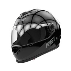 CASCO NEGRO BRILLANTE RS1