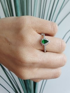 Anel de Prata 925 e Zircônia