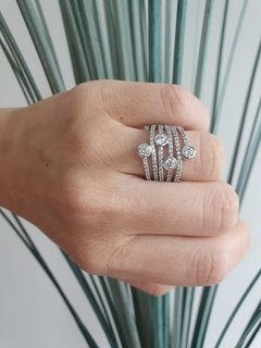Anel de Prata 925 e Zircônia