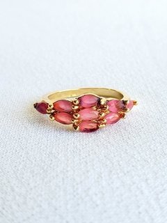 Anel de Banho de Ouro 18k e Zircônia - comprar online