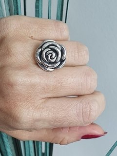 Anel Rosa de Prata 925