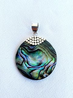 Pingente de Prata 925 e Abalone