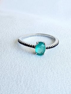 Anel de Prata 925, Banho de Ródio Branco e Zircônia - comprar online
