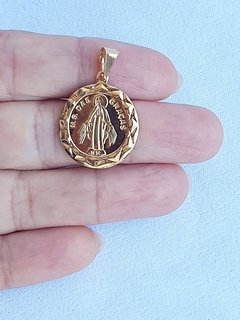 Pingente Nossa Senhora das Graças de Banho de Ouro 18k - comprar online
