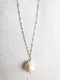 Colar de Pérola Barroca e Prata 925