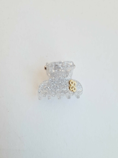 Prendedor Glitter Prateado Bianca - comprar online
