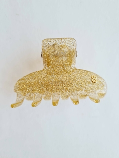 Prendedor Glitter Dourado São Paulo Bianca - comprar online