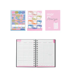 AGENDA TALBOT 2027 SEMANAL NRO 7 DENIM LIGHT BLUE - comprar online