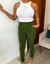 CALÇA CREPE DE MALHA VERDE - comprar online