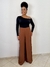 CALÇA PANTALONA VISCOLINHO MARROM - comprar online