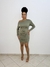 VESTIDO MANGA LONGA DRAPEADO na internet