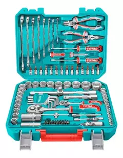 Set De Herramientas Manuales TOTAL Kit Juego de 100 Piezas Maletín Calidad Industrial - comprar online