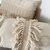 Funda de Almohadón Boho chico Natural Flecos - Raíz Arte en Fibras