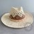Sombrero 088, cuero Marrón y vaqueta