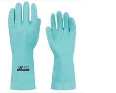 LUVA LATEX NITRILICA VERDE STANDARD c/FORRO M/8"CA 16313