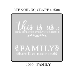 Stenciles Eqarte 30 cm por 30 cm - comprar online