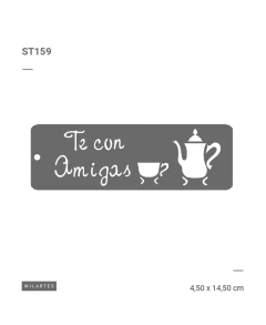 Imagen de Stenciles Milartes 4,5 cm por 14 cm