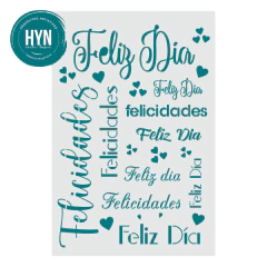 Stenciles HyN 20 cm por 30 cm - El taller de Jorge