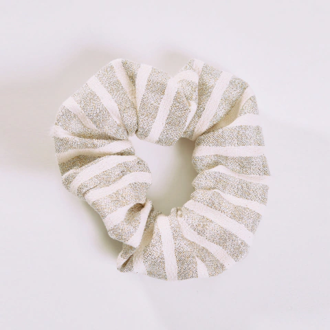scrunchie blanc