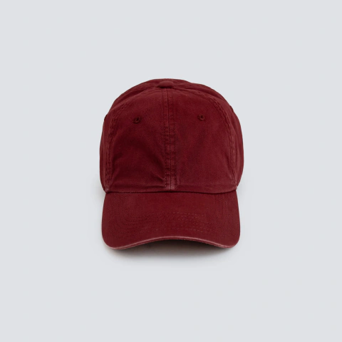 boné dad hat liso estonado bordô