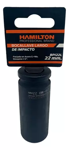 Tubo Bocallave De Impacto Largo Hamilton Enc 1/2 22mm