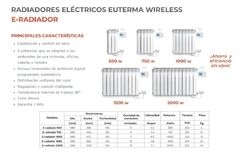 Radiador Electrico Euterma 2000W de 12 Elementos en internet