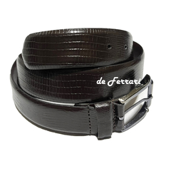 Cinturón De Cuero Vacuno * Estilo Reptil * - comprar online