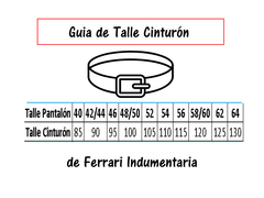 Cinturón De Cuero Vacuno * Media Guarda Pampa * (CONSULTAR DISPONIBILIDAD) - comprar online