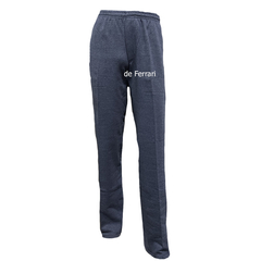 Pantalón Jogging Recto Con Elástico Frisado Otoño Invierno - comprar online