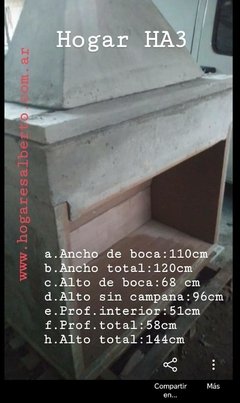Hogar a leña Nro 3 - Hogares Alberto
