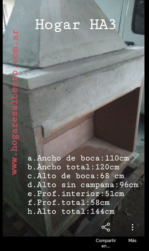 Hogar a leña Nro 3