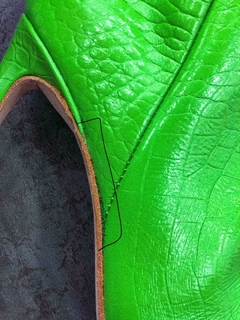 Bota Gasha Verde Croco 39 - Gianni Di Paolo Outlet 