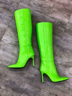 Bota Gasha Verde Croco 35