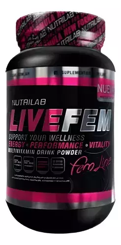 Nutrilab Live Fem Vitaminas En Polvo Pote 300g