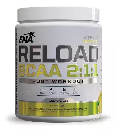 Aminoacidos Bcaa Reload 2:1:1 Ena Sport En Polvo 200g