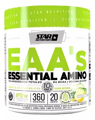 Aminoacido Essential Amino Eaa´s X360gr Star Nutrition - comprar online
